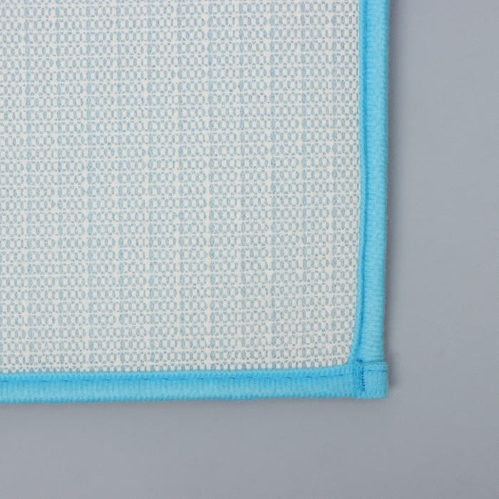 Коврик для дома Доляна «Букли», 50×80 см, цвет голубой Коврик для дома Доляна «Букли», 50×80 см, цвет голубой