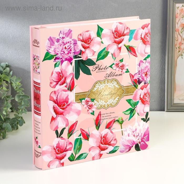 Фотоальбом на 500 фото 10х15 см Фотоальбом на 500 фото 10х15 см "Калейдоскоп цветов" в коробке МИКС 33,5х30х6 см