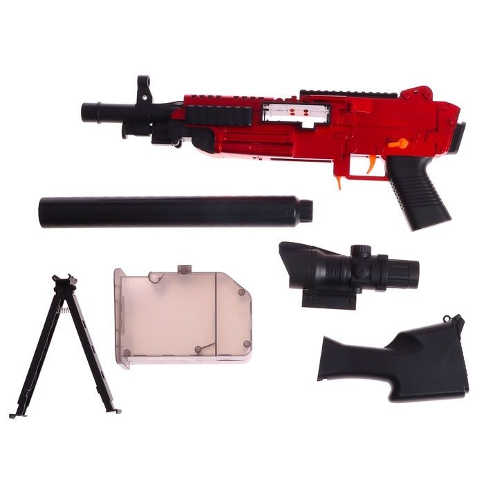 Пулемет «Годзилио», стрельба, гильзы разлетаются, аккумулятор Пулемет «Годзилио», стрельба, гильзы разлетаются, аккумулятор