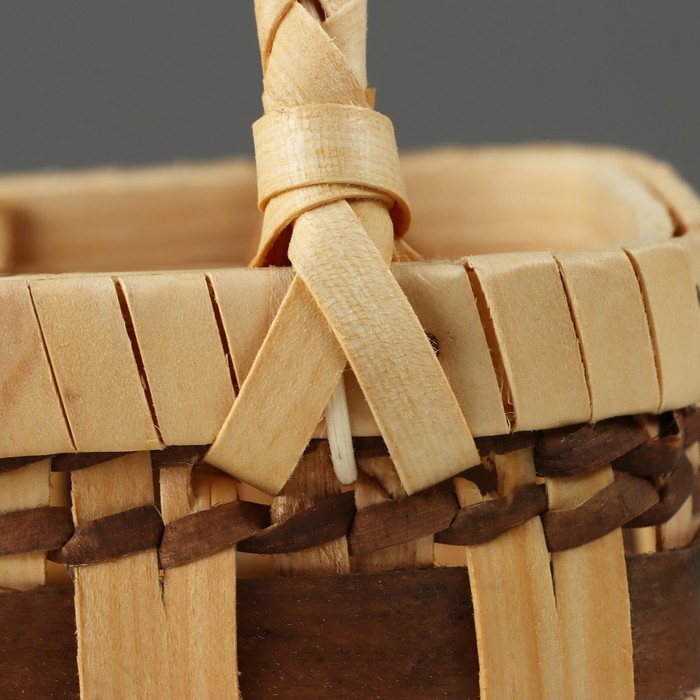 Корзина плетеная, 19 x 14 x 11,5/25 см, секвойя Корзина плетеная, 19 x 14 x 11,5/25 см, секвойя