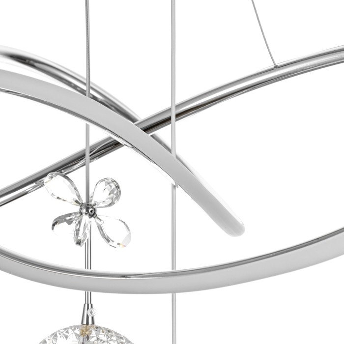 Светильник с ПДУ Светильник с ПДУ "Лаурен" LED 130Вт 3000-6000К серебро 53х53х100 см