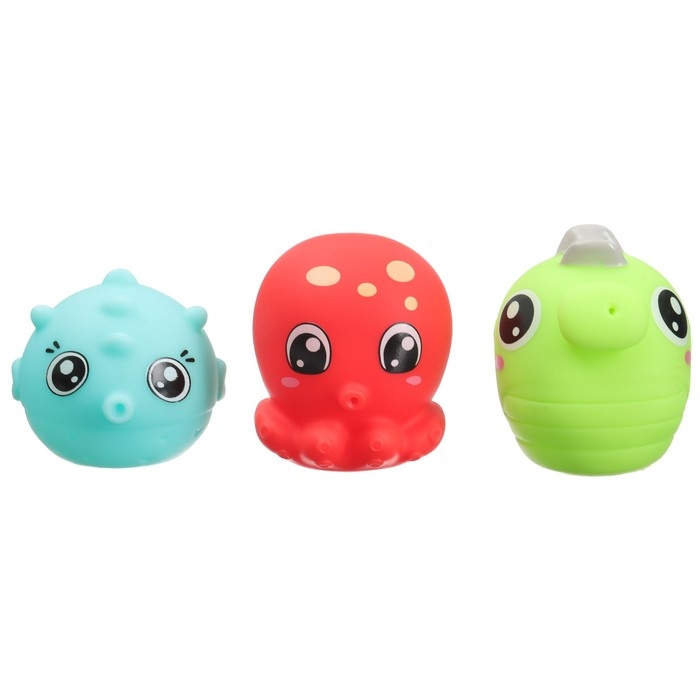 Набор игрушек для ванны «Поймай рыбку», ковш, брызгалки, 4 шт, Крошка Я Набор игрушек для ванны «Поймай рыбку», ковш, брызгалки, 4 шт, Крошка Я