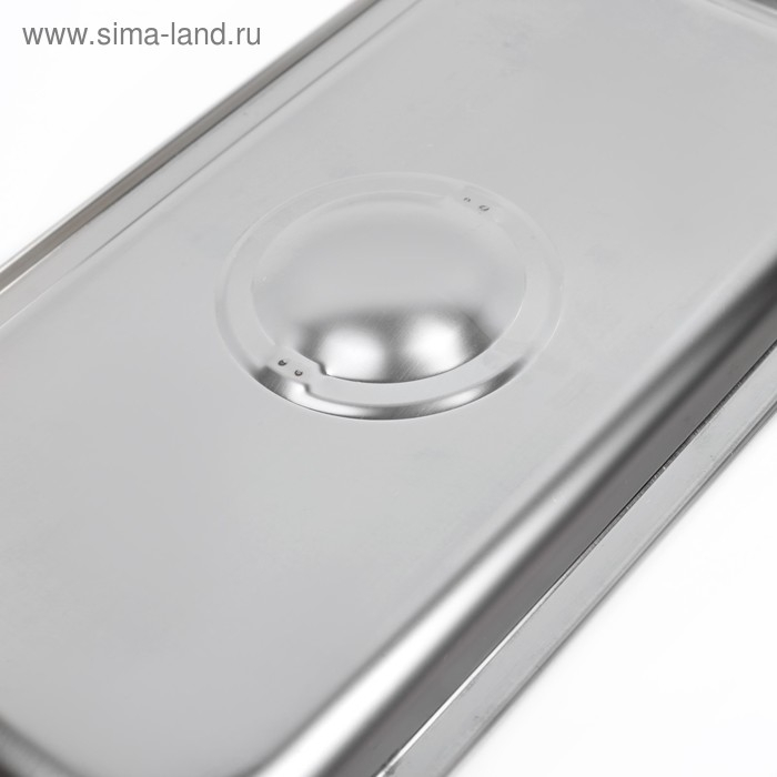 Крышка из нержавеющей стали к гастроемкости 1/3, 32,5×17,6×1,5 см, толщина 0,8 мм Крышка из нержавеющей стали к гастроемкости 1/3, 32,5×17,6×1,5 см, толщина 0,8 мм