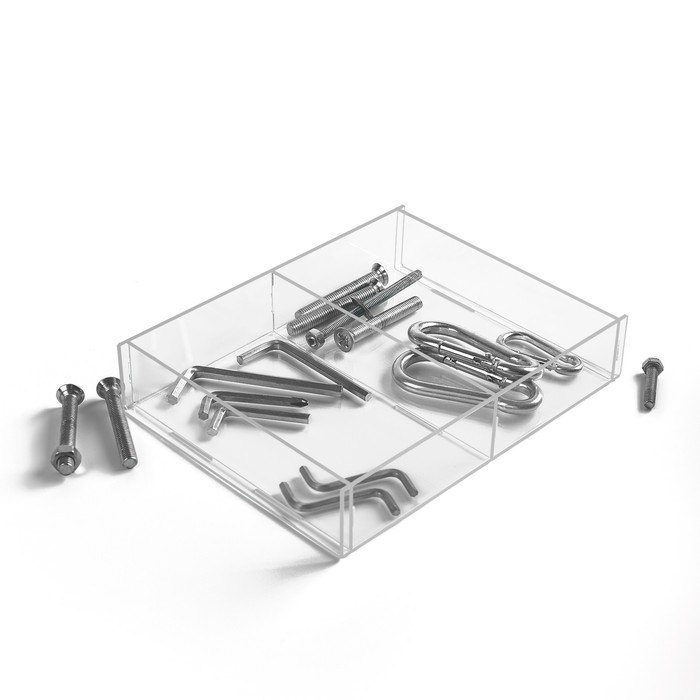 Подставка для презентации, два отделения 20,3×15,4×3,8 см, оргстекло 2 мм, В ЗАЩИТНОЙ ПЛЁНКЕ Подставка для презентации, два отделения 20,3×15,4×3,8 см, оргстекло 2 мм, В ЗАЩИТНОЙ ПЛЁНКЕ