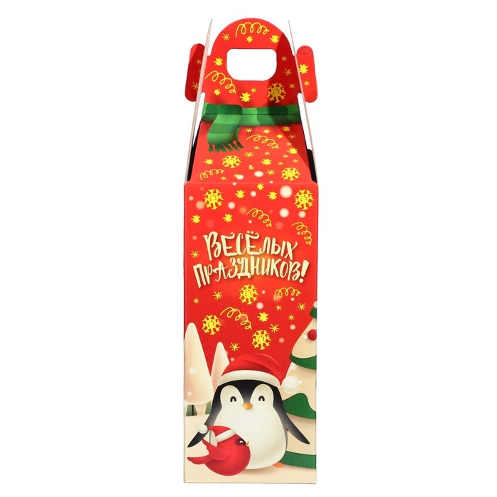 Новый год. Новогодний подарок "Дед мороз с пингвином", 150 г