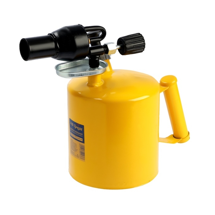 Лампа паяльная ТУНДРА, направленный факел пламени, расход <1.2 л/ч, АИ 92-95, объем 2 л Лампа паяльная ТУНДРА, направленный факел пламени, расход <1.2 л/ч, АИ 92-95, объем 2 л