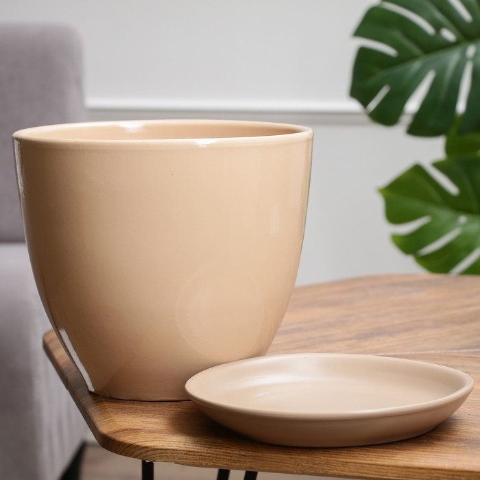 Горшок цветочный кофейный, 5 л Горшок цветочный кофейный, 5 л