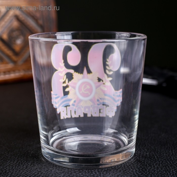 Бокал для виски Бокал для виски "23 Февраля" Георгиевская лента, 250 мл