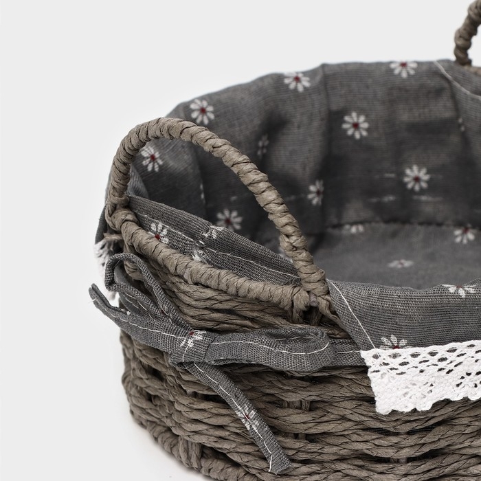 Корзины для хранения LaDо́m, ручной работы, 2 шт, размер: 21×21×13 см, 25×25×14 см Корзины для хранения LaDо́m, ручной работы, 2 шт, размер: 21×21×13 см, 25×25×14 см