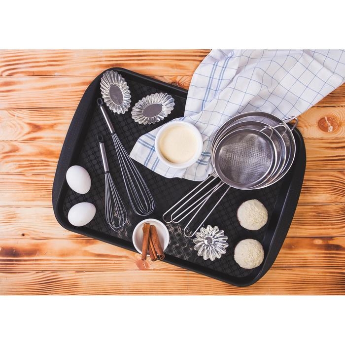 Набор сит Доляна, 3 шт, d=12 см,14 см, 16 см, цвет серебристый Набор сит Доляна, 3 шт, d=12 см,14 см, 16 см, цвет серебристый