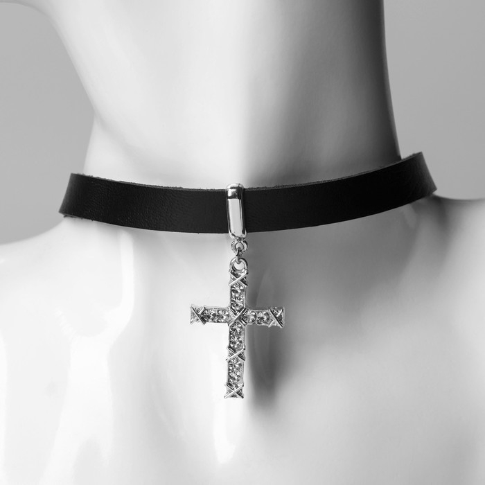 Чокер «Стиль» крест, цвет чёрный, 39,5 см Чокер «Стиль» крест, цвет чёрный, 39,5 см