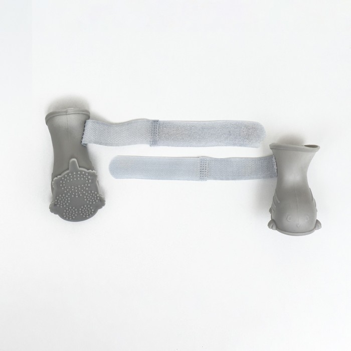 Ботинки для собак, резиновые, набор 4 шт, размер L , серые Ботинки для собак, резиновые, набор 4 шт, размер L , серые