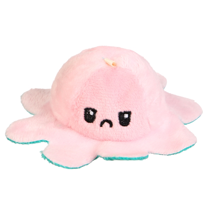 Мягкая игрушка-трансформер «Осьминог-перевёртыш», 12 см, на брелоке, цвета МИКС