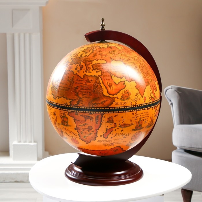 Глобус бар декоративный Глобус бар декоративный "Винтажная карта" 46х41х56,5 см