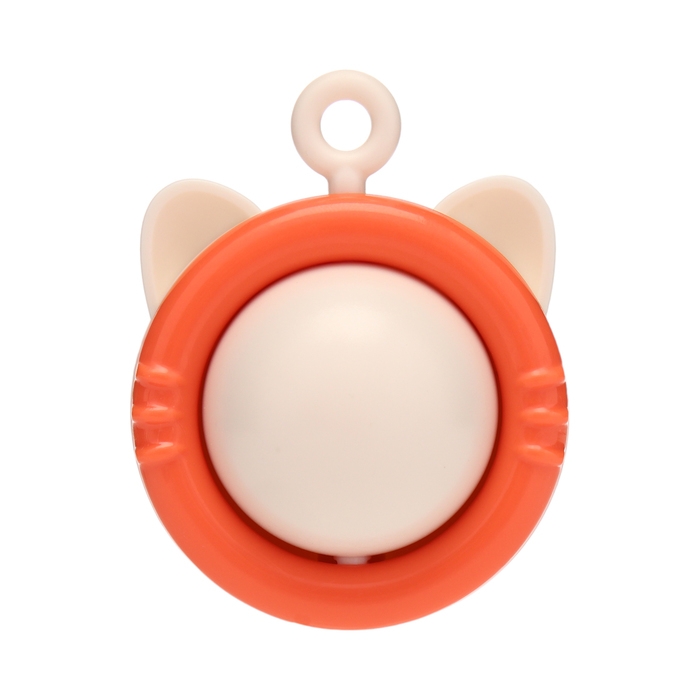 Игрушка для кошек с кошачьей мятой  Игрушка для кошек с кошачьей мятой "Вращающийся кот", 6,9 х 5,5 см, оранжевый