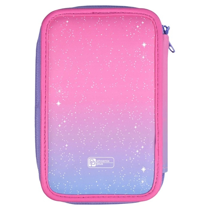 Пенал 2 секции, 123 х 198 мм, искусственная кожа, Феникс Пенал 2 секции, 123 х 198 мм, искусственная кожа, Феникс "Волшебный пони"