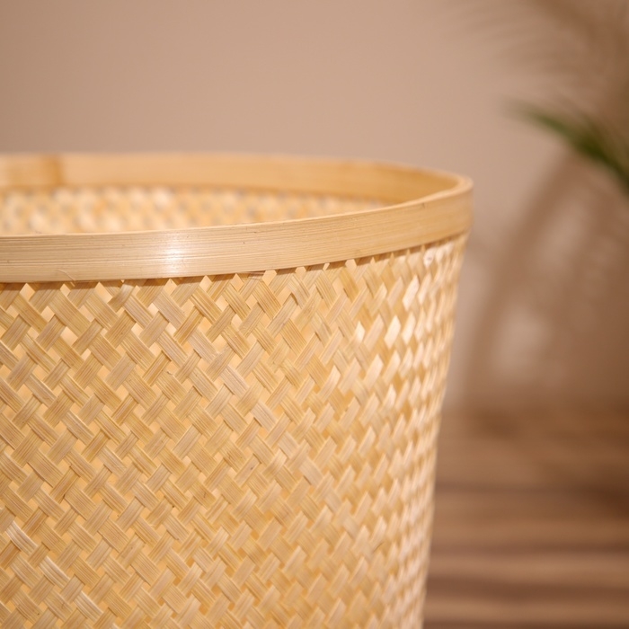 Корзина плетёная, из бамбука 40х40х43 см Корзина плетёная, из бамбука 40х40х43 см