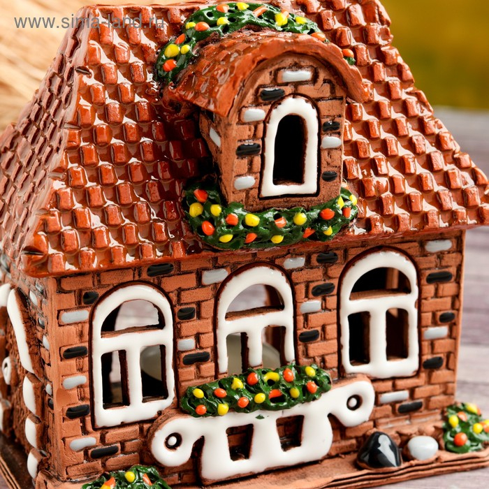 Аромалампа Домик «Натали», ручная работа, микс, 12,5 см Аромалампа Домик «Натали», ручная работа, микс, 12,5 см