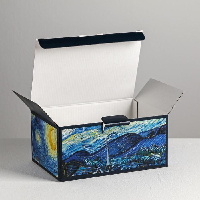 Коробка‒пенал, упаковка подарочная, «Ван Гог», 22 х 15 х 10 см Коробка‒пенал, упаковка подарочная, «Ван Гог», 22 х 15 х 10 см