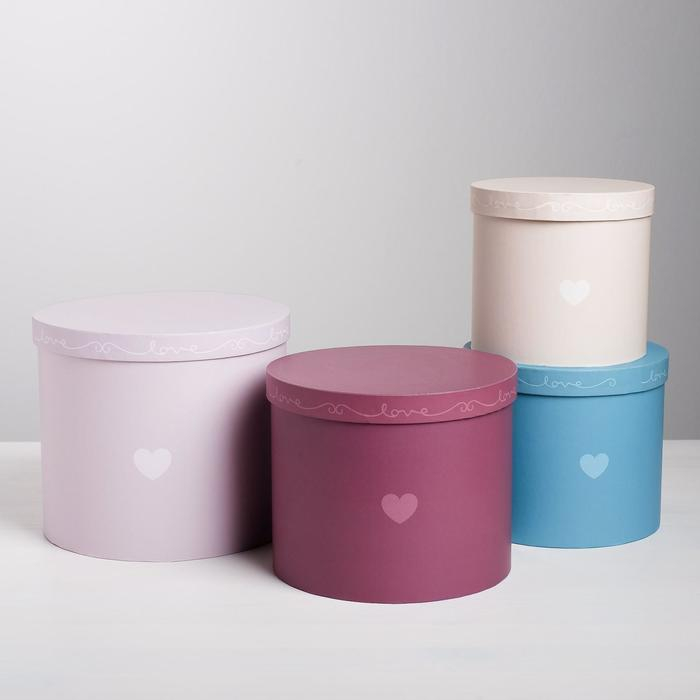 Набор коробок 4 в 1, упаковка подарочная, «Океан любви», 14 х 14 х 13 - 20 х 20 х 17,5 см