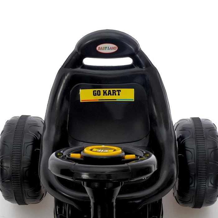Веломобиль GO KART, цвет чёрный Веломобиль GO KART, цвет чёрный