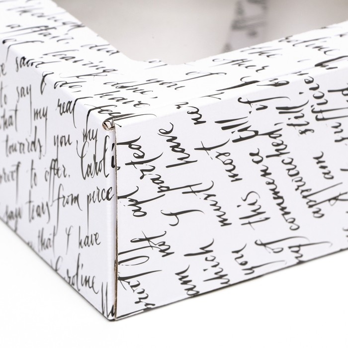 Коробка самосборная, с окном, "Письмо" 19 х 19 х 9 см  набор 5 шт