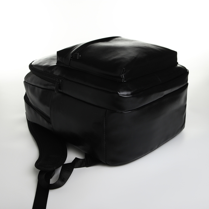 Рюкзак школьный на молнии, цвет чёрный Рюкзак школьный на молнии, цвет чёрный