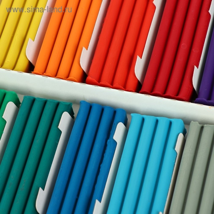 Пластилин 18 цветов 360 г,  Пластилин 18 цветов 360 г, "Гамма" "Классический", со стеком