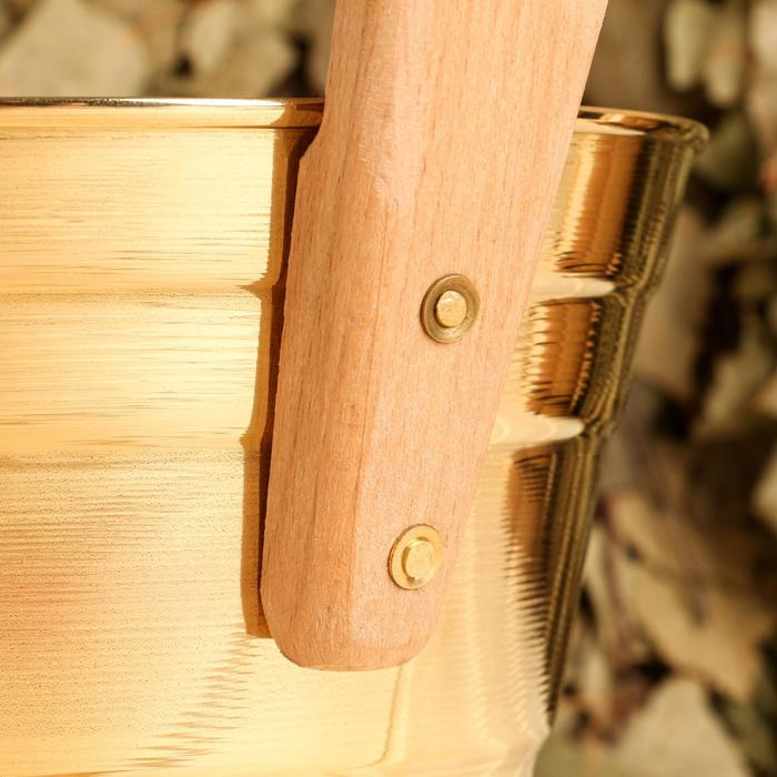 Ушат латунный, 2.2 л, с ручкой Ушат латунный, 2.2 л, с ручкой