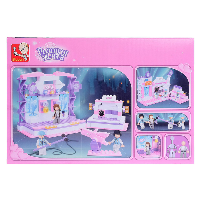 Конструктор &laquo;Розовая мечта: съёмочная площадка&raquo;, 369 деталей