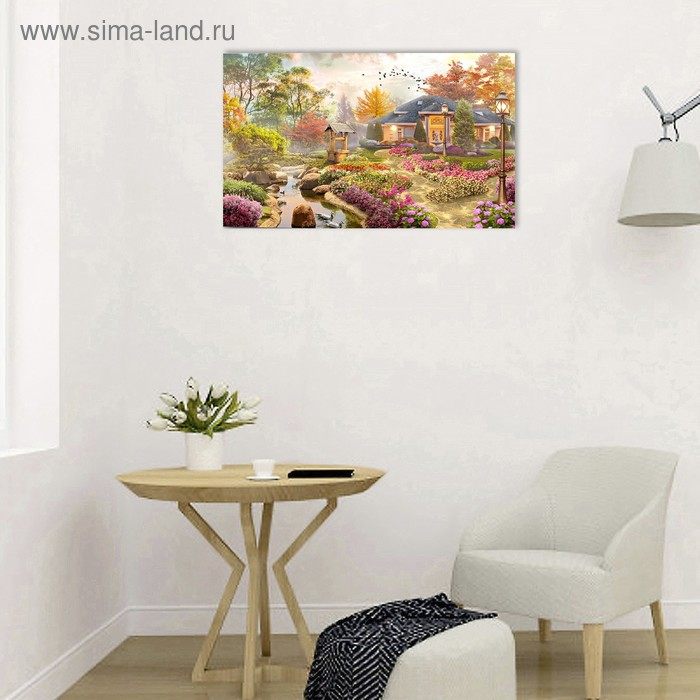 Картина на холсте Картина на холсте "Цветочный сад" 60*100 см