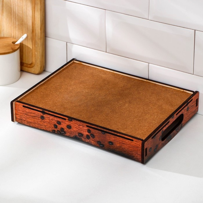 Поднос Доляна с рисунком, 29×22 см Поднос Доляна с рисунком, 29×22 см