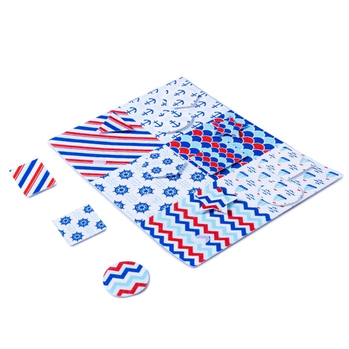 Игра на липучках «Методика Сегена», набор №3, из фетра Игра на липучках «Методика Сегена», набор №3, из фетра