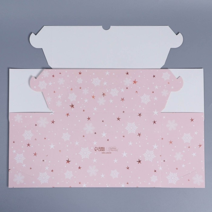 Коробка складная на 6 капкейков с окном «Happy winter», 25 х 17 х 10 см, Новый год Коробка складная на 6 капкейков с окном «Happy winter», 25 х 17 х 10 см, Новый год