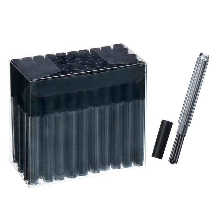 Набор грифелей для механических карандашей 60 штук, НВ 2мм, 8 штук, длина-90мм Набор грифелей для механических карандашей 60 штук, НВ 2мм, 8 штук, длина-90мм