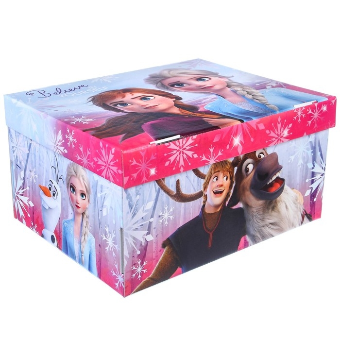 Подарочная коробка с крышкой, складная, 31х25.5х16 см, Холодное сердце Подарочная коробка с крышкой, складная, 31х25.5х16 см, Холодное сердце