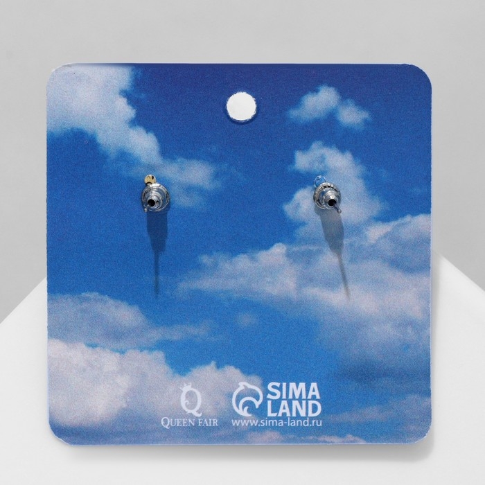 Серьги эмаль «Цветы», цветные Серьги эмаль «Цветы», цветные