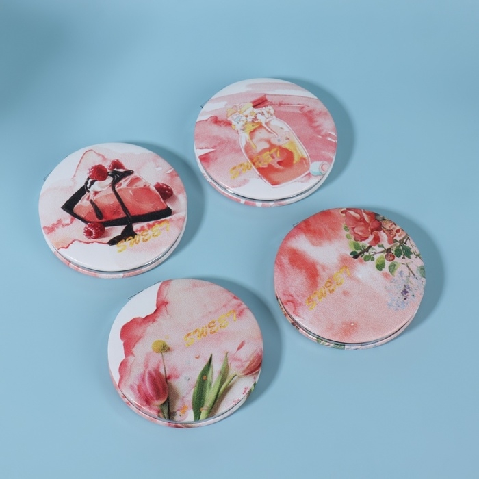 Зеркало складное «BEAUTY», с увеличением, d = 7 см, рисунок МИКС Зеркало складное «BEAUTY», с увеличением, d = 7 см, рисунок МИКС