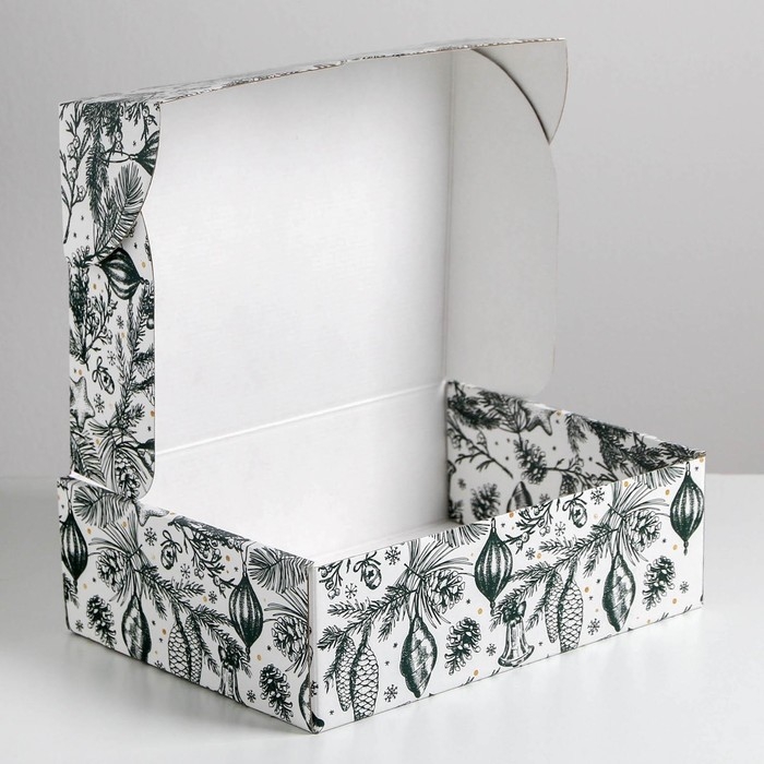 Коробка подарочная новогодняя складная «Тепла и уюта», 30,7 х 22 х 9,5 см, Новый год Коробка подарочная новогодняя складная «Тепла и уюта», 30,7 х 22 х 9,5 см, Новый год