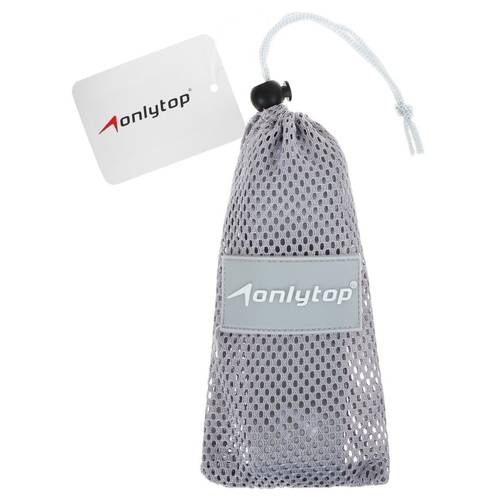 Эспандер-лента ONLYTOP, эластичная, с захватами, 90х4 см, цвет серый Эспандер-лента ONLYTOP, эластичная, с захватами, 90х4 см, цвет серый