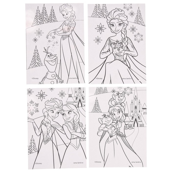 Набор для рисования, 20 предметов Набор для рисования, 20 предметов "Эльза", Холодное сердце