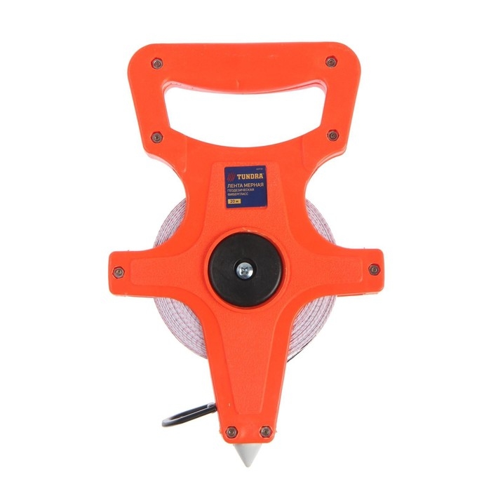Рулетка геодезическая ТУНДРА, фиберглассовая лента, 20 м Рулетка геодезическая ТУНДРА, фиберглассовая лента, 20 м