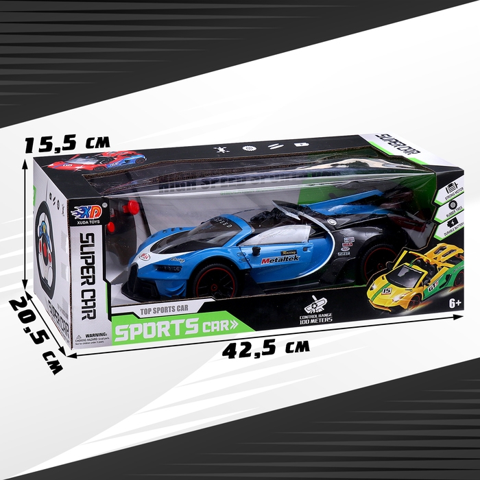 Машина радиоуправляемая «Купе», 1:12, открываются двери, работает от аккумулятора, цвет синий Машина радиоуправляемая «Купе», 1:12, открываются двери, работает от аккумулятора, цвет синий