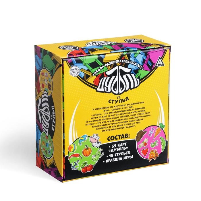 Настольная игра «Дуббль vs Стулья» 2 в 1, 6+ Настольная игра «Дуббль vs Стулья» 2 в 1, 6+