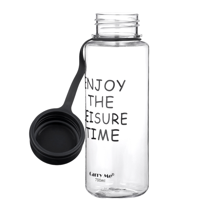 Бутылка для воды, 800 мл, 22 х 10.5 см, с ситом, черная Бутылка для воды, 800 мл, 22 х 10.5 см, с ситом, черная