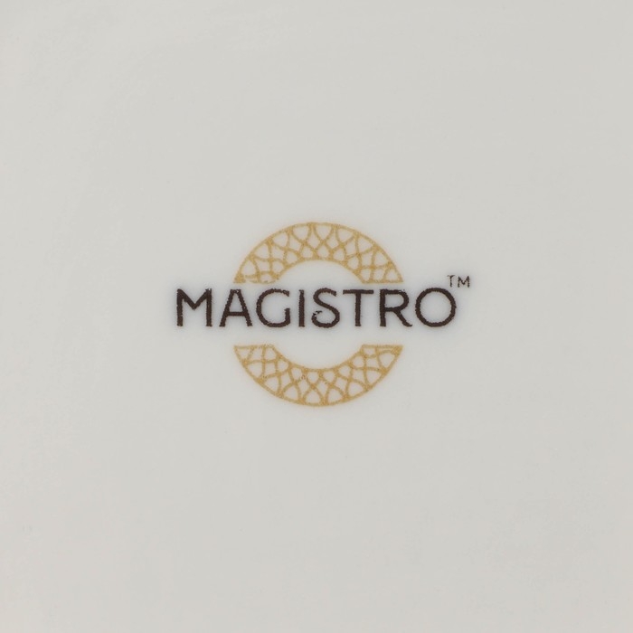 Тарелка фарфоровая пирожковая Magistro Kingdom, 26×2 см Тарелка фарфоровая пирожковая Magistro Kingdom, 26×2 см