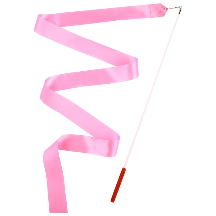 Лента для художественной гимнастики с палочкой Grace Dance, 6 м, цвет розовый Лента для художественной гимнастики с палочкой Grace Dance, 6 м, цвет розовый