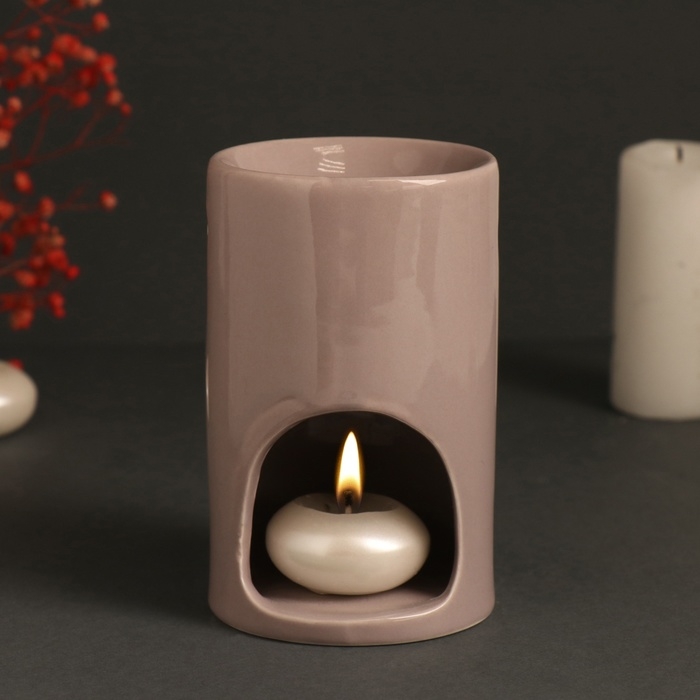 Аромалампа керамика  Аромалампа керамика "Расслабься и отдохни"  7,2х7,2х11,6 см