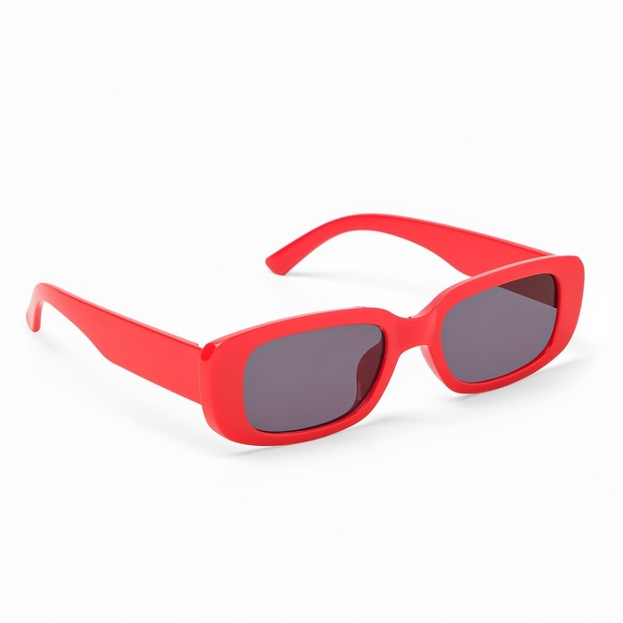Очки солнцезащитные Очки солнцезащитные "OneSun", uv 400, дужка 14 см, ширина 14.5 см, линза 4 х 6.5 см, красные