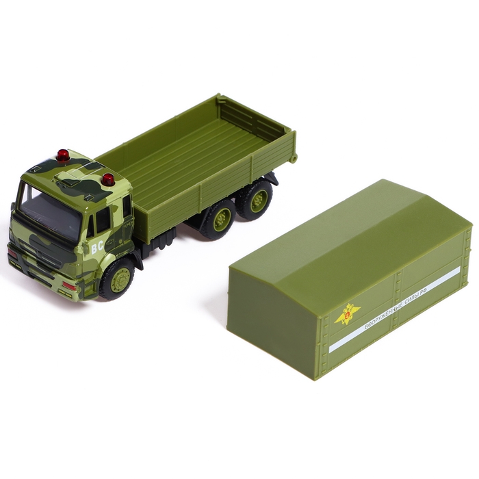 Грузовик металлический «КАМАЗ. Армия», 1:54, инерция Грузовик металлический «КАМАЗ. Армия», 1:54, инерция